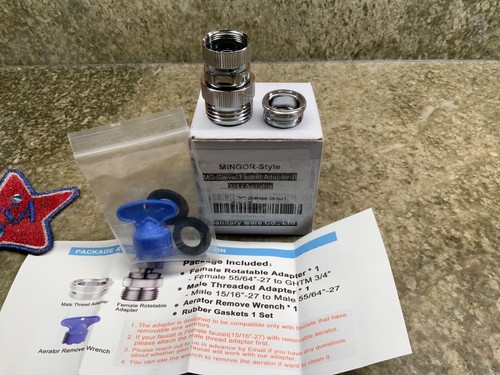 Swivel faucet hose adapter - swivel,