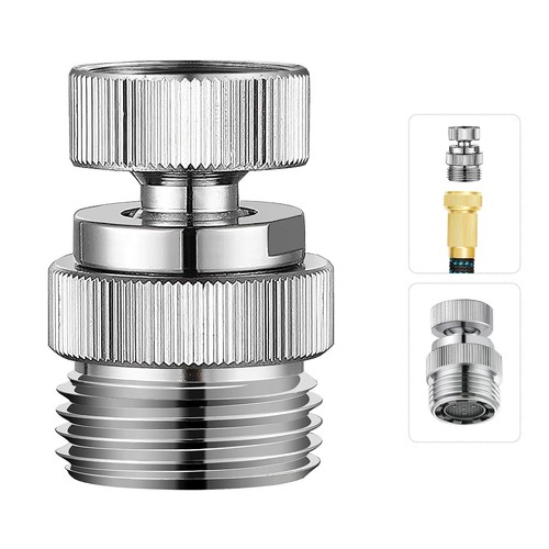 Brass faucet hose adapter - faucet,